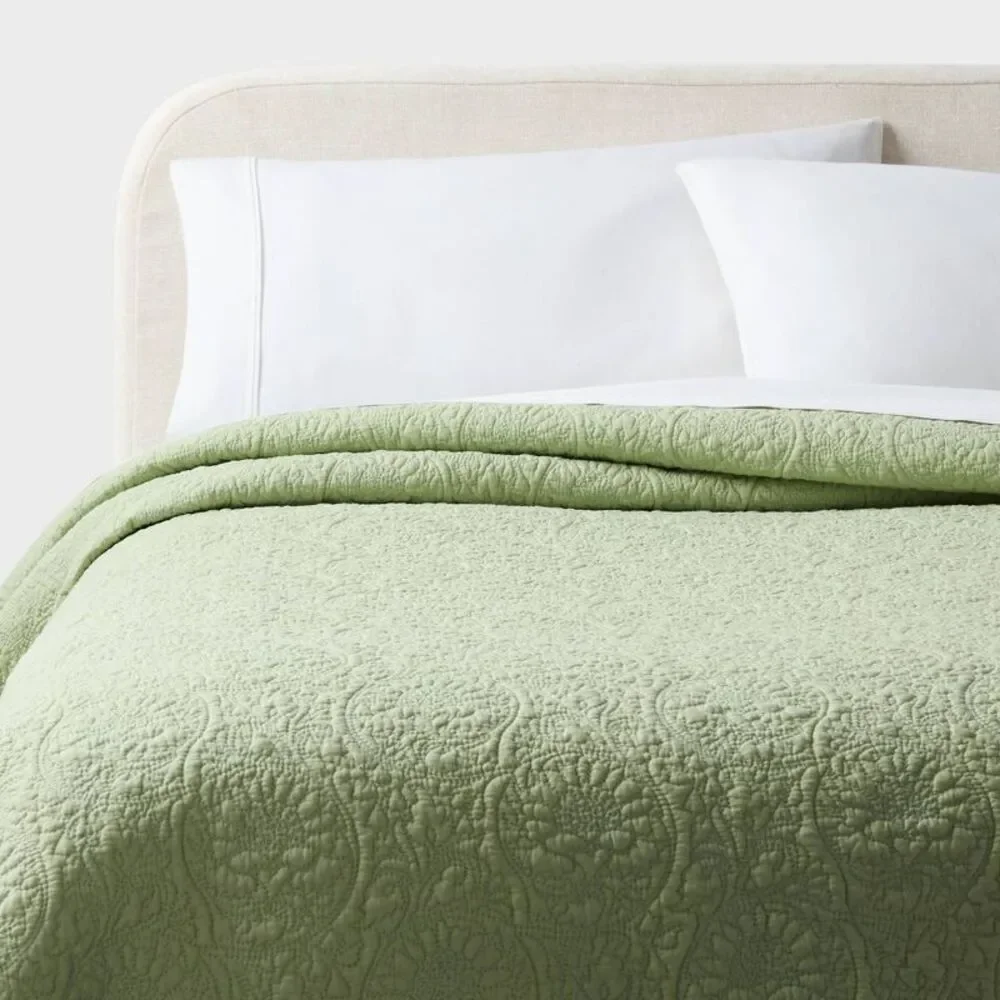 NWT Threshold Light Green Quilt